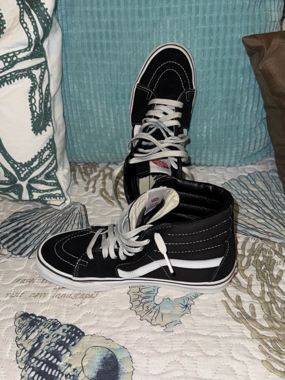 Vans Black and White Sk8-Hi Men's High-Top Sneakers